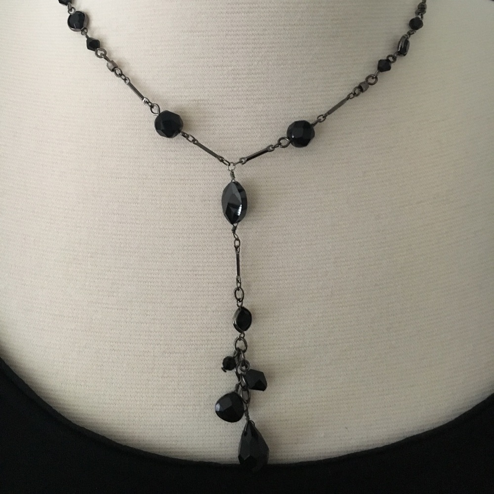 Black Crystal Necklace